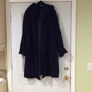 Black Trench Coat W Size 2X